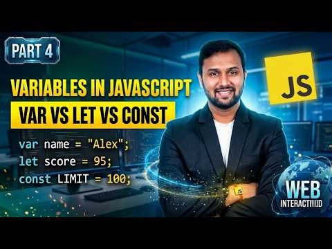 Variables in JavaScript Part-4 | var, let & const Explained in Hindi | Abhishek Dubey | ETM Academy