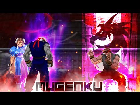 Omega God Ryu vs Dragon Ryu. Street Fighter MUGEN Multiverse