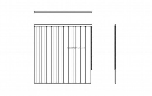 Vertical Blinds - Free CAD Drawings