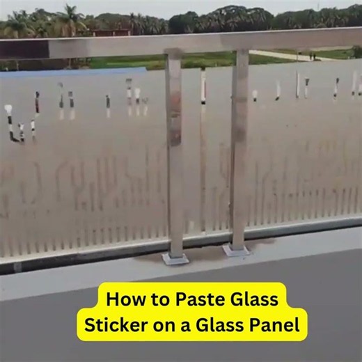 How to Paste Glass Sticker on a Glass Panel | Step-by-Step Installation Guide | Bubble-Free Method