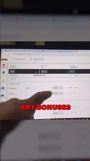 How do you calculate a driver's salary in trucking?