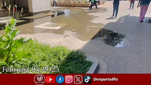 Raw sewage spotted at KPLC CBD offices following the blockage of sewer lines by the Nairobi County Government. KPLC had disconnected power to supply to multiple county government installations over unpaid dues. | UnreportedKe
