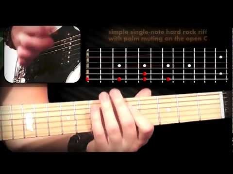 Drop C Tuning Riff Workout: Guitar Lesson