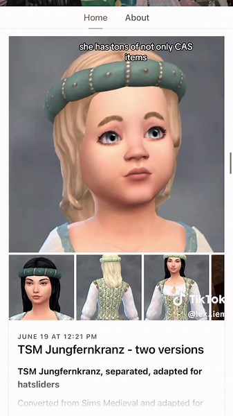 If you are looking for historical CC for your sims 4 game definitely check out Medieval Sim Tailor and Carpenter. They make the most amazing historical CC and they even convert items from the Sims Medieval game. #sims4cc #sims4ccfinds #sims #sims4 #simstok #sims4decadechallenge #sims4ultimatedecades #sims4challenges #sims4medieval