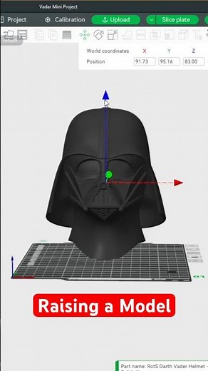 How to raise a 3D model off the build plate in Bambu Studio. #3dprinting