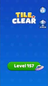 Tile Clear Gameplay 🎮 Level 157 Gaming #viral #gameplay #gaming #shorts 🧩 😍