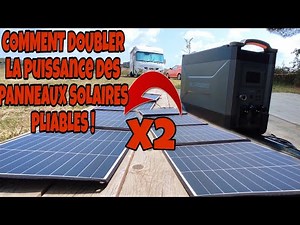 COMMENT CUMULER DEUX PANNEAUX SOLAIRES(SERIE) POUR STATION D ÉNERGIE QUI PREND DU 12/24V EN ENTREE