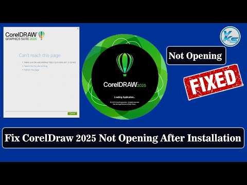 ✅ How To Fix CorelDraw 2025 Not Opening After Installation | Launch Problem Error | Not Opening