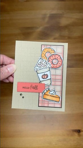 Stampin’ Up! More Than Autumn Hello Fall Card #papercrafting #diy #cardmaking #patternedpaper