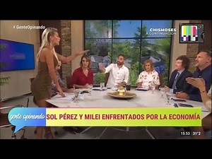 Sol Perez se retira del programa tras cruzarse con Milei- 18/02/19