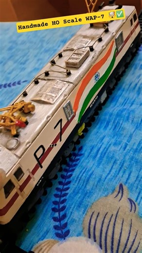 #super WAP-7 #handmade HO #scale #build 🤯😍 #satisfying #crossing #train #model #amazing #shorts