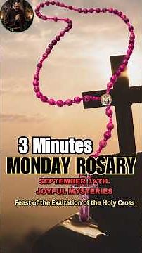 QUICK MONDAY ROSARY Today ✝️ JOYFUL Mysteries ❤️ September 14 | VIRTUAL ROSARY #rosarytoday