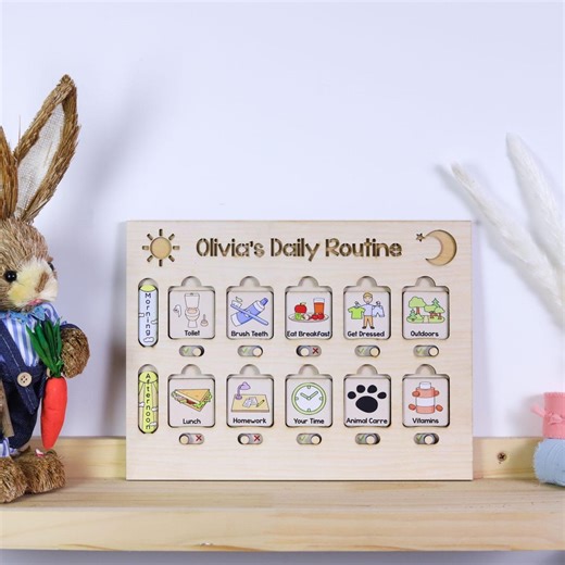 Chore Chart for Kids, Kids Daily Responsibilities Chart, Montessori Chart, Homeschool Planner, Visual Schedule, Birthday Kids Gifts - Etsy