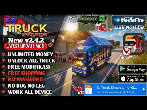 ES Truck Simulator ID Mod Apk 2.4.2 Terbaru 2026 - Unlimited Money & Free Shopping