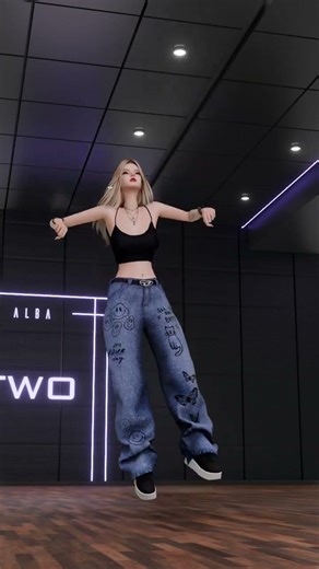 bbno$ - two dance challenge | The sims 4 animation #trend #shorts