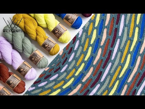 Painting Bricks Shawl Tutorial