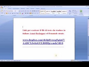 Tutorial Aomei Backupper ita n 1 Come rendere il programma in ita