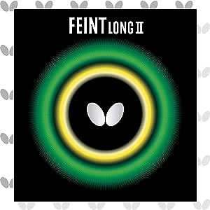Butterfly Feint Long II Table Tennis Rubber Sheet - OX, 0.5 mm, 1.1 mm, or 1.3 mm Sponge - Red or Black - 1 Long Pips Butterfly Table Tennis Rubber Sheet - Professional Table Tennis Rubbers