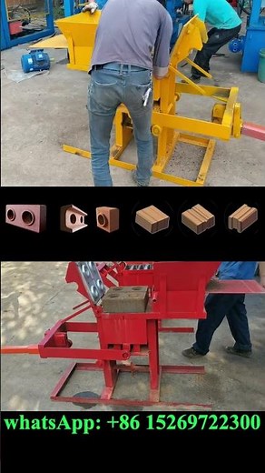 manual soil earth mud clay interlocking brick making machine for issb eco brave bricks #building