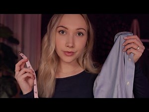 ASMR Detailed Body Measuring | Tailor Roleplay, Fabric Adjustments, Walking Around You 📏