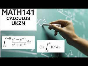 MATH141 UKZN | Differentiation | Integration | Integration by parts | Hyperbolic Functions | u-subst