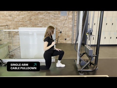 3. Single-arm cable pulldown