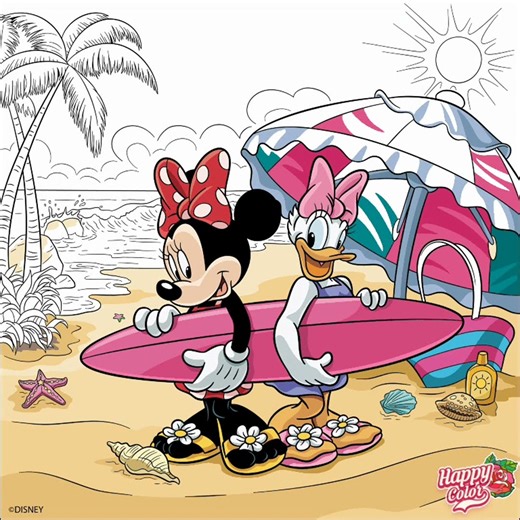 Beach Day Bliss - Minnie Mouse and Daisy Duck