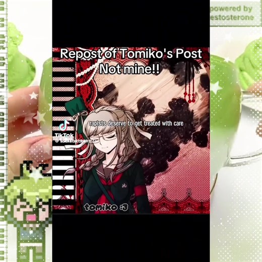 hi i didn’t have a script for this. tomiko 😭😭😭 rapists are at high risk of reoffending, potentially one of the highest among violent crimes. they are at a low chance of successfully rehabilitating and integrating back into society. i went onto a tangent but i forgot to make my point when i was talking about rehabilitation, it exists but oftentimes it doesn’t work whether it’s on the system or the perpetrator of the crime. and violent sex offenders, imo, shouldn’t be given the chance to rehabi