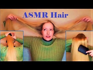 Hair - Brushing over Face, Ponytail, Bun | ASMR soft spoken