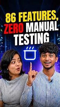 How We Tested 86 Features Without Manual Testing! #ai #internship