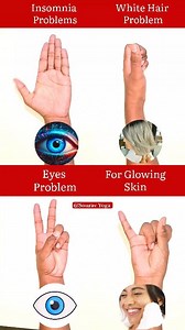 1.3M views · 11K reactions | 4 Amazing Finger Exercises Let's Try 100 times Daily For Insomnia Problem For White Hair Problem For Eyes Problem For Glowing Skin Sourav Yoga #insomnia #sleep #deepsleep #whitehair #hair #Haircare #eyes #eyehealth #vision #skinhealth #Skin #glowingskin #reels #exercise #stressrelief #anxietyrelief #fingerexercise #fbreels #fblifestyle #virals | Sourav Yoga | Facebook