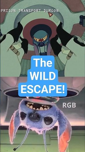 Stitch ESCAPING from the Alien Ship | Original vs. Live-Action