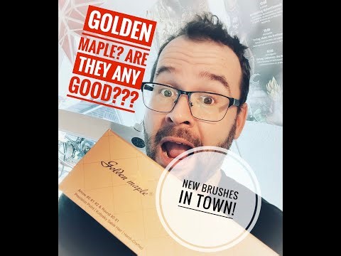 Testing Golden Maple brushes for Warhammer