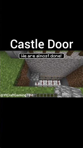 Minecraft: working Castle Gate! #shorts #viral #minecraft