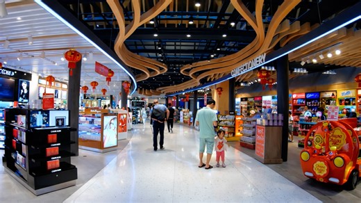 Walking inside Mactan Cebu International Airport