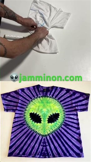 Humanmade alien 👽 tiedye T shirts at jamminon.com #jammintiedyestudio #tiedye #👽