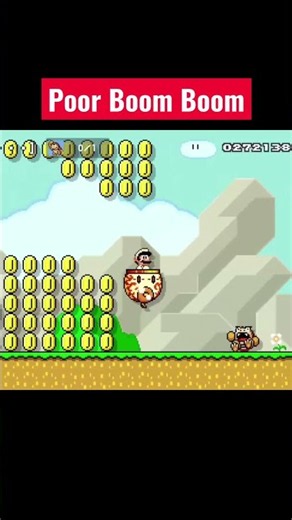 Poor Boom Boom #supermariomaker2 #gaming #onlinegaming #gamingmoments #nintendo #supermario