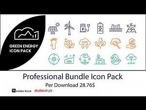 Professional bundle Icons Pack | Black & White Vector Icon Set | Adobe Stock Design Tutorial