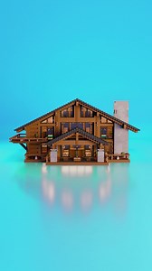 Build it! (Timberline Log Cabin) - link in bio! The 3D Guide is online and has a materials list included. No mods or addons are required! 📥Included downloads: Java / Bedrock world and Schematic. #minecraft#charliecustardbuilds | Charliecustard Builds