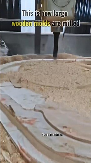 Large CNC Router Milling a Wooden Mold | Full Process