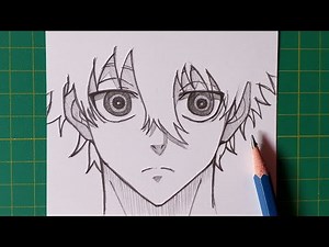 Easy to draw | How to draw Nagi Seishiro step by step from Blue Lock