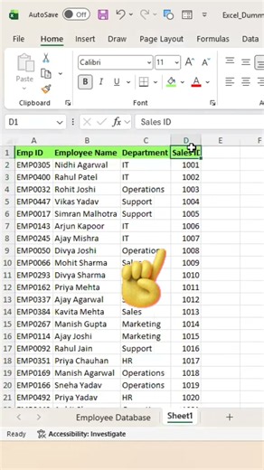 Excel Basic Tutorial: Row & Column 🤯