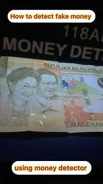 How to detect fake money using money detector machine #fake #money