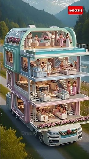 Inside a three-level Luxury Mansion RV Surrounded by Nature 🚐✨