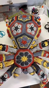 This is Art….. Crochet African Flower Tarantula #spider #tarantula #crochettarantula #flower #flowerhexagon #crochetflower #spiders #amigurumi #crochet #fypviralシ #crochetspider #amigurumi #amigurumilove #plushie #plushies #diy #fyp #handmade #reels #reelsfb #handcrafted #crochetlove #crochetideas | Crochet World