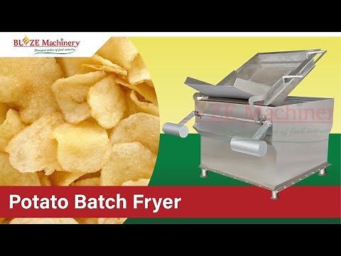 Potato Chips Batch Fryer | Potato Chips Frying Machine | Chips Fryer | Blaze Machinery
