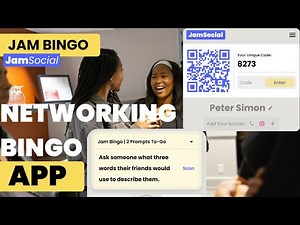 Digital Networking Bingo Icebreaker: No Paper Needed #NetworkingBingo #HumanBingo