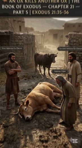 Even an ox had consequences under God’s law. 🐂⚖️📖#Exodus21 #Bible #BibleStories #BiblicalStories