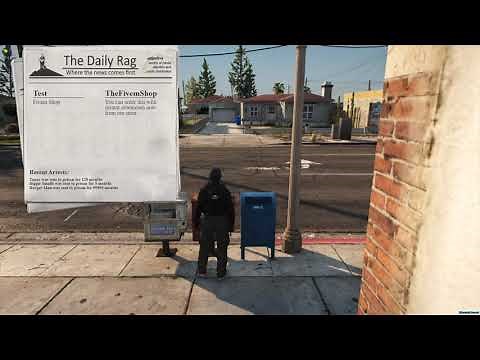 Fivem Roleplay Newspaper Script [ESX]