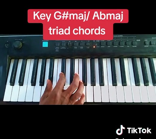 G Sharp Major and A Flat Major Triad Chords for Beginners